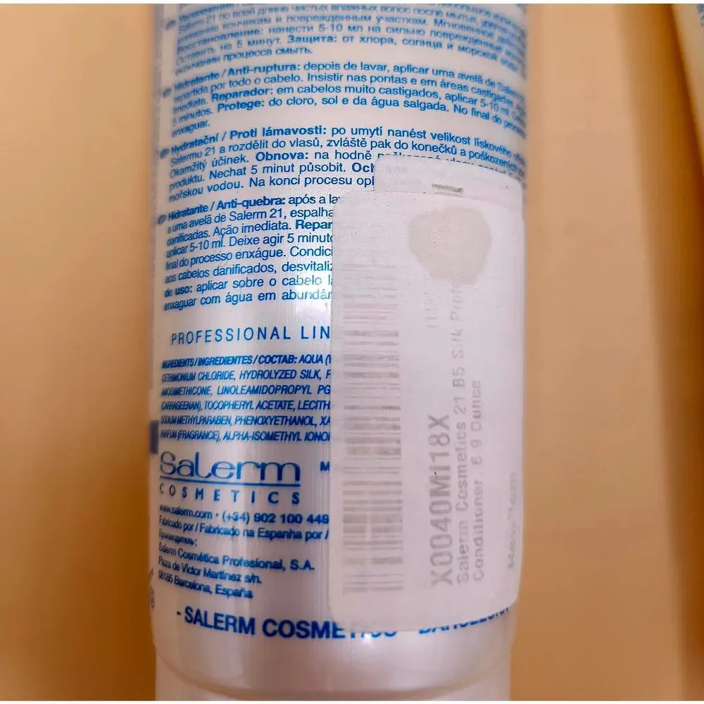 (2) Salerm 21 B5 Silk Protein Leave-In Conditioner 6.9 oz Each - Set of 2